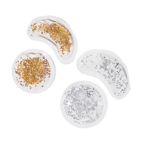 Baluue 4 Pièces Coussins de Glace en Gel Pour Yeux en PVC