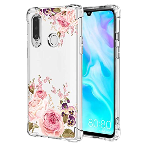 Yerebel Case For Huawei P30 Lite/Nova 4E Mar-Lx3A Cute Case, Clear Flexible Bumper Tpu Soft Rubber Silicone Cover Phone Case For Huawei P30 Lite cover