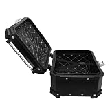 Aluminiowy Kufer Górny Motocykla 32L, Wodoodporny, z Zabezpieczeniem Przed Upadkiem, z Szybkozamykaczem, do Przechowywania Kasku i Bagażu do Uniwersalnego Skutera Motocyklowego,