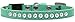 PETPAL Clear Jewel Breakaway Cat Collar44; Aqua - Size 12