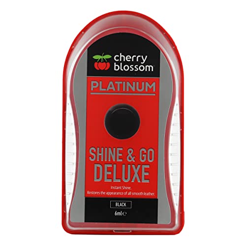 Cherry Blossom Shine & Go Deluxe | Black | 6ml | Instantly buff your shoes to the ultimate shine