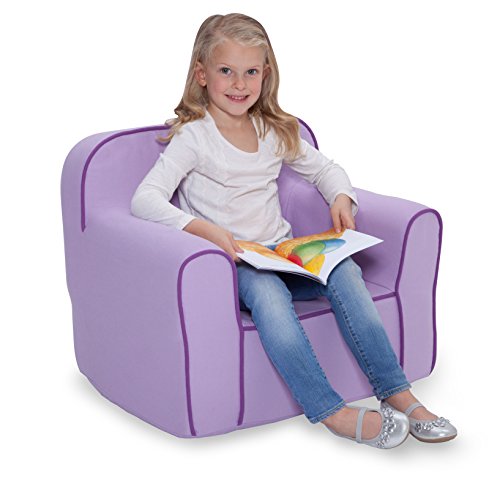 Image of Delta Children Foam Snuggle Chair, Purple 25x18x20.5 Inch (Pack of 1)