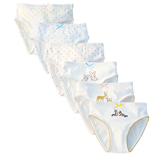 Benetia Baby Girls Panties Toddler Underwear Cottton 6 -Pack 2t 3t