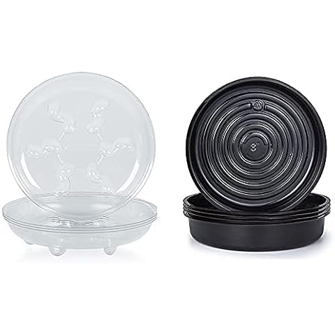 Idyllize 5 Pcs Black and 5 Pcs Clear (14'') Cover