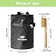 yotutun Chalkbag Boulder Set, Chalk Bag mit Boulder Bürste Rock Klettern Magnesiasack Magnesiabeutel mit Einstellbar Gurt & Reißverschlusstasche zum Sportklettern Gymnastik Gewichtheben