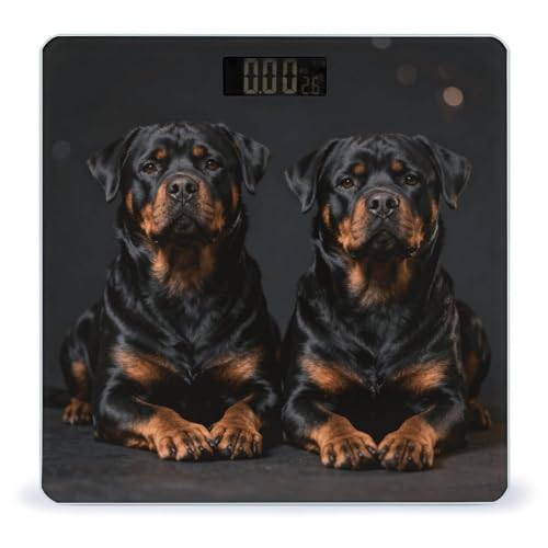Báscula digital de baño Rottweiler Wallpaper, capacidad 400 lb miniatura 1