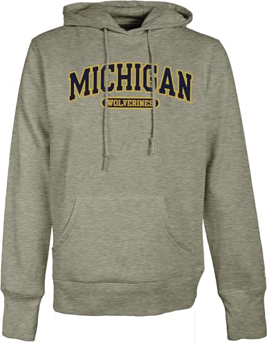 Blue 84 Women's Standard NCAA Officially Licensed Hooded Sweatshirt Applique Oatmeal, Large - Image 2