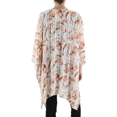Image of Anne Klein Womens Oversized Sheer Cardigan with Side Slits