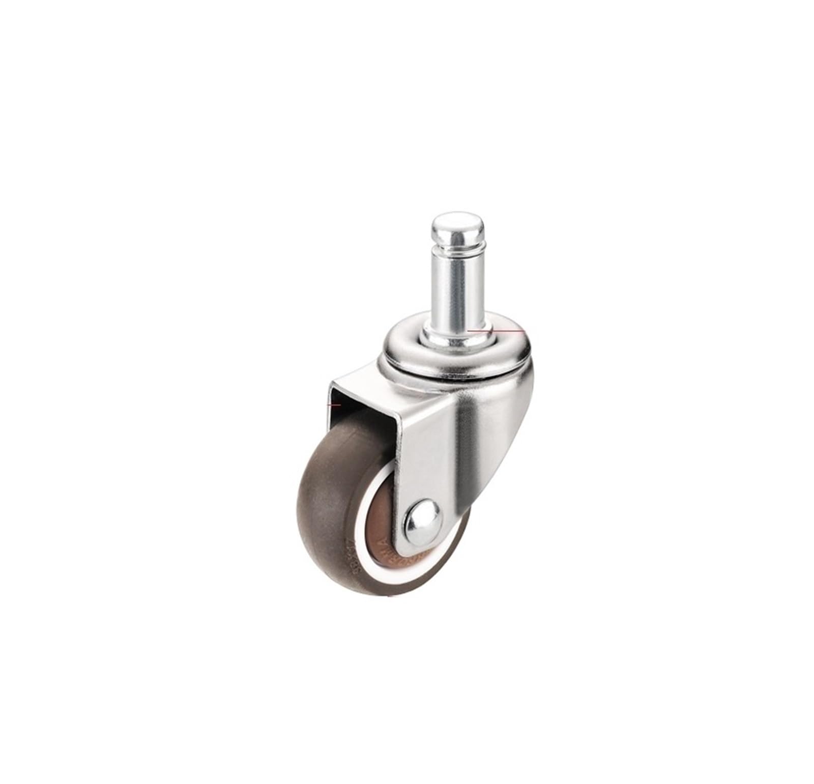 MXXDMOPD Silent Office Chair Computer Swivel Pulley Wheel Hub Rubber Caster(1.5-inch-circlip Sty)