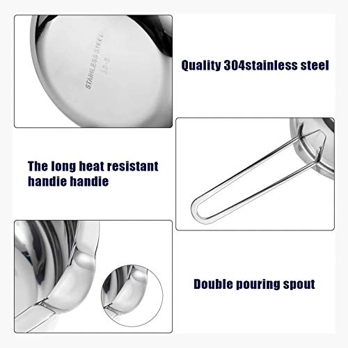 image for Sysmie 2 Pack Stainless Steel Double Boiler Melting Pot with Silicone 