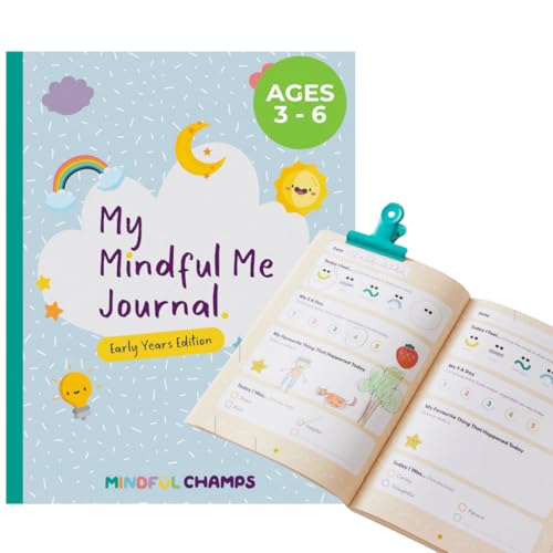Mindful Champs | The Mindful Me Journal: Early Years Edition | Mindfulness Journal For Children Aged 3-6 | Growth Mindset Diary to Boost Kids Happiness Self-Esteem Optimism and Resilience