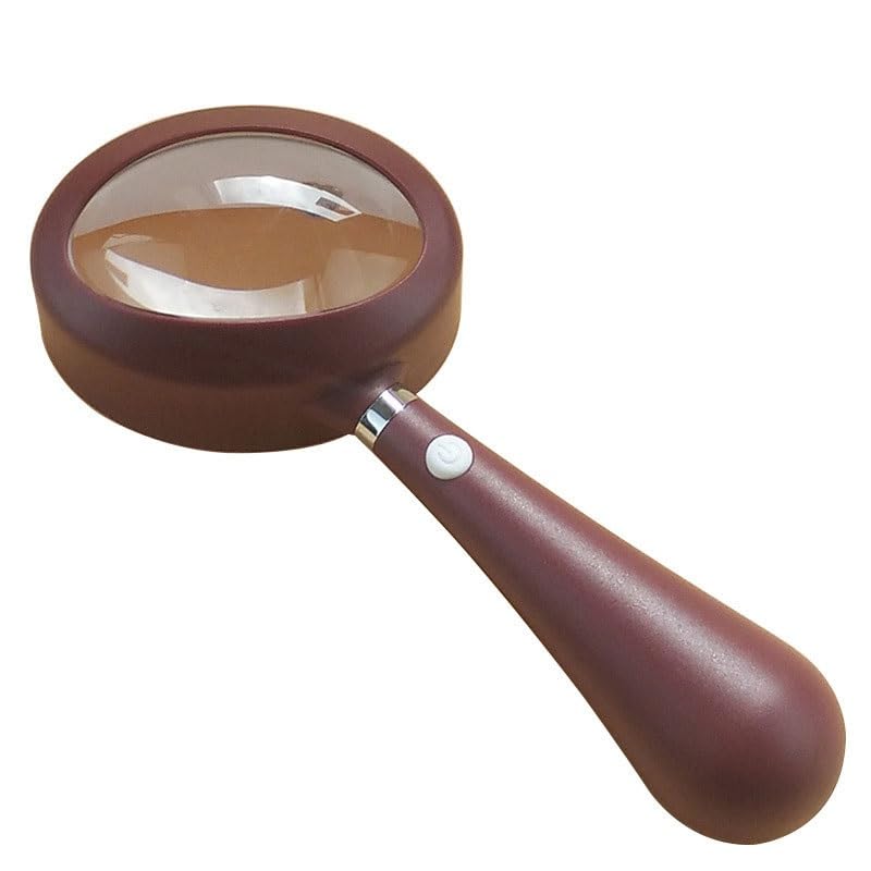 Lente d'ingrandimento portatile da lettura 6.5x con lente d'ingrandimento a LED