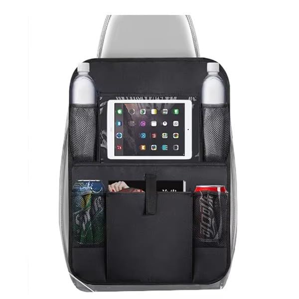 Doniya Fitness Car Backseat Multifunctional Felt Organiser, Waterproof and Durable, with Storage, Tablet Holder