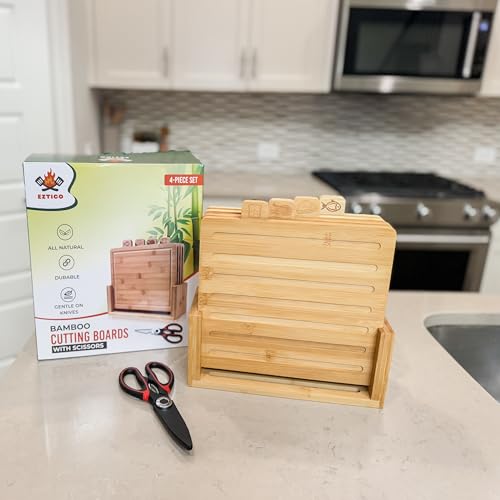 Bamboo Cutting Board Set with Scissors - Save 30% - Image 5