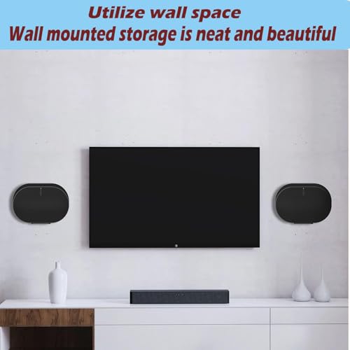 Image of Viewlite Upgraded Metal Wall Mount for Era 300 Speaker (Black) - Space-Saving Stand with Special Screw Included, Sleek & Sturdy Design, Compatible with Era 300 Speaker
