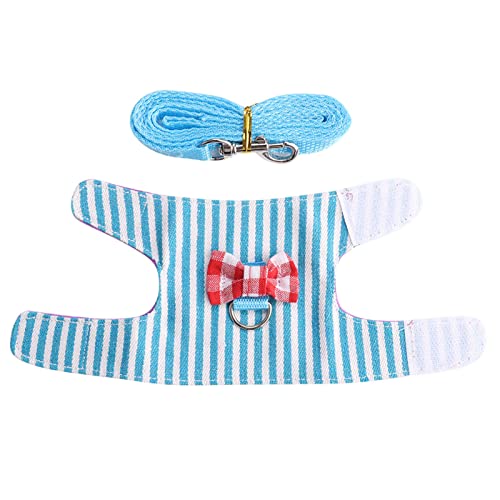 2 Pcs Hamster Leash Harness, Comfort Puppy Harness and Leash, Hamster Harness and Traction Rope Small Animal Chest Strap for Small Rabbit Hamster Front Carry Harness for Small Pets(M) - Image 4