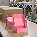 DUZCLI Small Shipping Boxes 8x6x3 Inches – Pink Corrugated Cardboard Boxes (20-Pack) for Mailing, Packing, Small Business & Gift Packaging - Recyclable & Sturdy