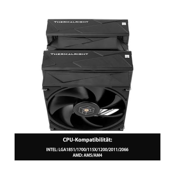 Thermalright Royal Pretor 130 - Ventilador para CPU (6 heatpipes, TL-H12-X28 y TL-HD13-X28, compatible con Intel LGA115X/1200/2011/1700/1851; plataformas AM4/AM5, refrigeración torre de escritorio - Image 3