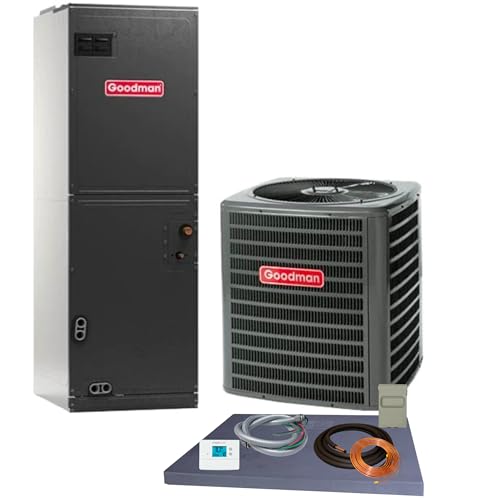 Goodman 4 ton 15.2 SEER2 Heat Pump System with multi-position air handler with install accessories! (GLZS4BA4810 AMST48CU1300)
