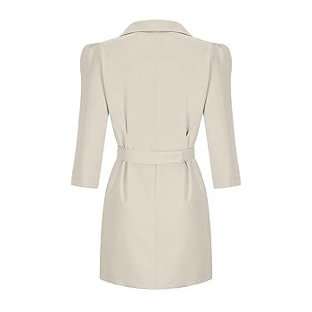 スーツ・フォーマル・ドレス sheller puff sleeve pleated jacket dress puff sleeve pleated jacket dress – shéller / シェリエ