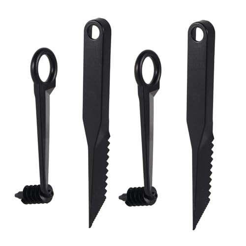 2uds Cortador en Espiral y 2uds Herramientas en Forma de V, Cuchillo Rebanador Papas Espiral Espiralizador Verduras Peladores Manuales de Tornillo Utensilios Cocina para Frutas Pepinos y Zanahorias