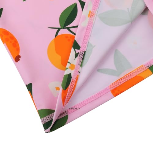 Image of Girls Two Piece Swimsuit Floral UPF 50+ Rash Guard Set Kids Beach Swimwear