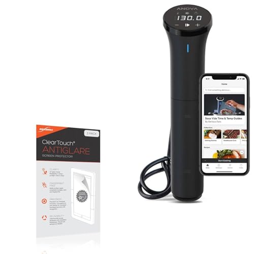 BoxWave Screen Protector Compatible with Anova Culinary Sous Vide Precision Cooker Nano 2.0 - ClearTouch Anti-Glare (2-Pack), Anti-Fingerprint Matte Film Skin