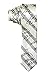 Outer Rebel Fashion Skinny Tie- Diagonal Sheet Music, Black on White