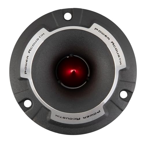 Power Acoustik PRT-30 – 3.75' Aluminum Super Bullet Tweeters | High Power Pro Audio Pair | 350W Peak, Loud High-Frequency Car Tweeter Speakers for Car Audio