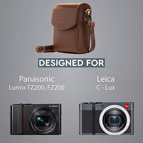 Megagear MG1429 Panasonic Lumix Dc-Zs200, Tz200, Leica C-Lux Leather Camera Case thumb #4