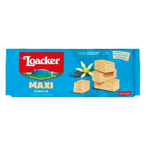 Loacker Maxi Vanilla Wafer Biscuits 200g Cover