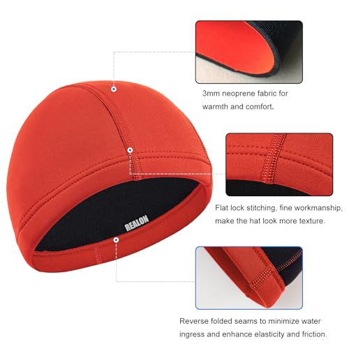 Image of Scuba Diving Wetsuit Hood Men Women 3mm Neoprene Cap for Adult Surf