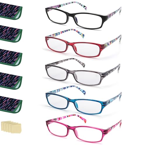 Lunettes de lecture anti-lumière bleue pour femme L-L010 avec charnière à ressort