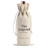 Retirement Wine Gift Bag Retired Gifts for Women Men Farewell Going Away Gifts for Mom Dad Boss Teacher Nurse Friends Coworker Colleague The Legend Has Retired Wine Bags for Wine Bottles Gifts