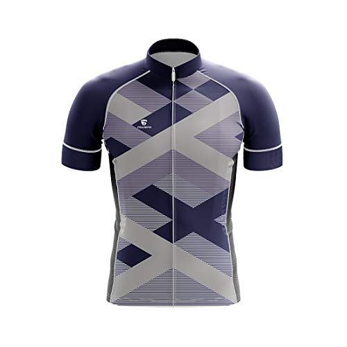 Image of TRIUMPH Men's Polyester Printed Cycling Jersey Black
