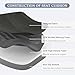 baibu Kitchen Chair Cushions, Dual-Layer Patented Design Molded Memory Foam Dining Chair Pads with Ties and Washable Cover, 17