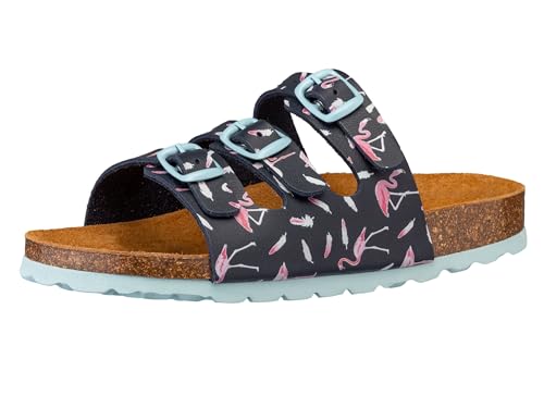 Lico Mädchen Bioline Flaminco Pantoletten, Marine Pink, 35 EU