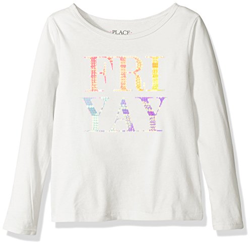 The Children's Place Girls' Long Sleeve Rainbow Tee