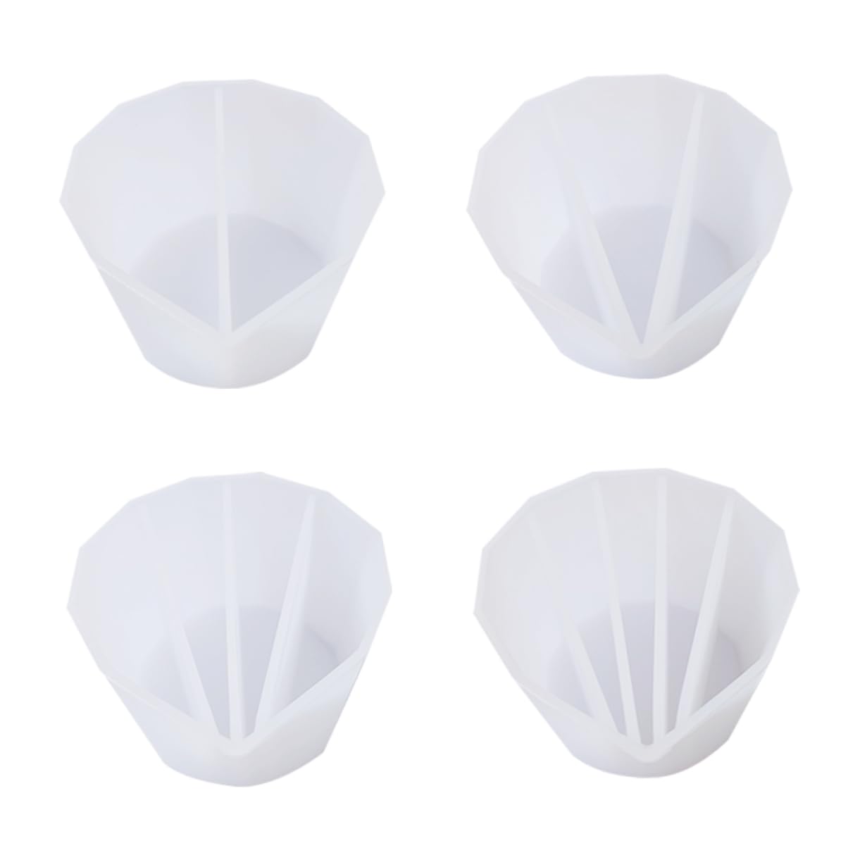 DOITOOL 4pcs Epoxy Craft Supply Silicone Paint Mixing Cup Holder Easy to Use and Clean