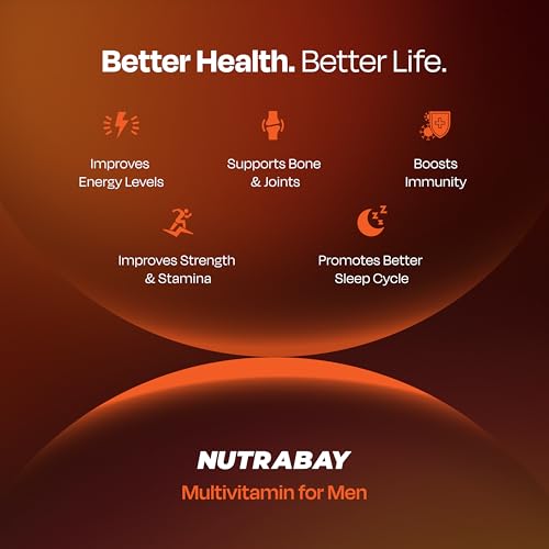 Image of Nutrabay Pro Active Multivitamin for Men with Zinc, Magnesium, Vitamin B,C,A,E - Enhances Energy, Immunity & Better Sleep- 30 Veg Tablets | 100% RDA for Viamins & Minerals | Purity Tested Supplement