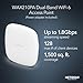 NETGEAR Wireless Access Point (WAX210PA) - WiFi 6 Dual-Band AX1800 Speed | 1 x 1G Ethernet PoE Port | Up to 128 Devices | 802.11ax | WPA3 | Compact Size | Up to 4 SSID Networks | with Power Adapter