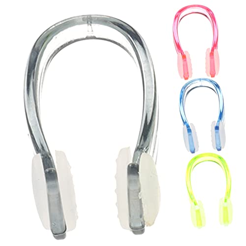 KICHOUSE 4pcs Universal Silicone Nose Clip for Swimming Adults Diving Nose Plugs Comfortable Fit Non-Slip