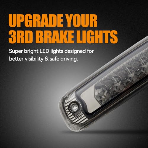 Image of Third 3rd Brake Light LED Assembly for 1997-2001 Jeep Cherokee (Smoked)