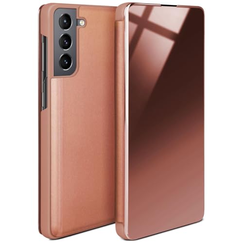 Coque Samsung S21 moex fine or rose laqué antichoc