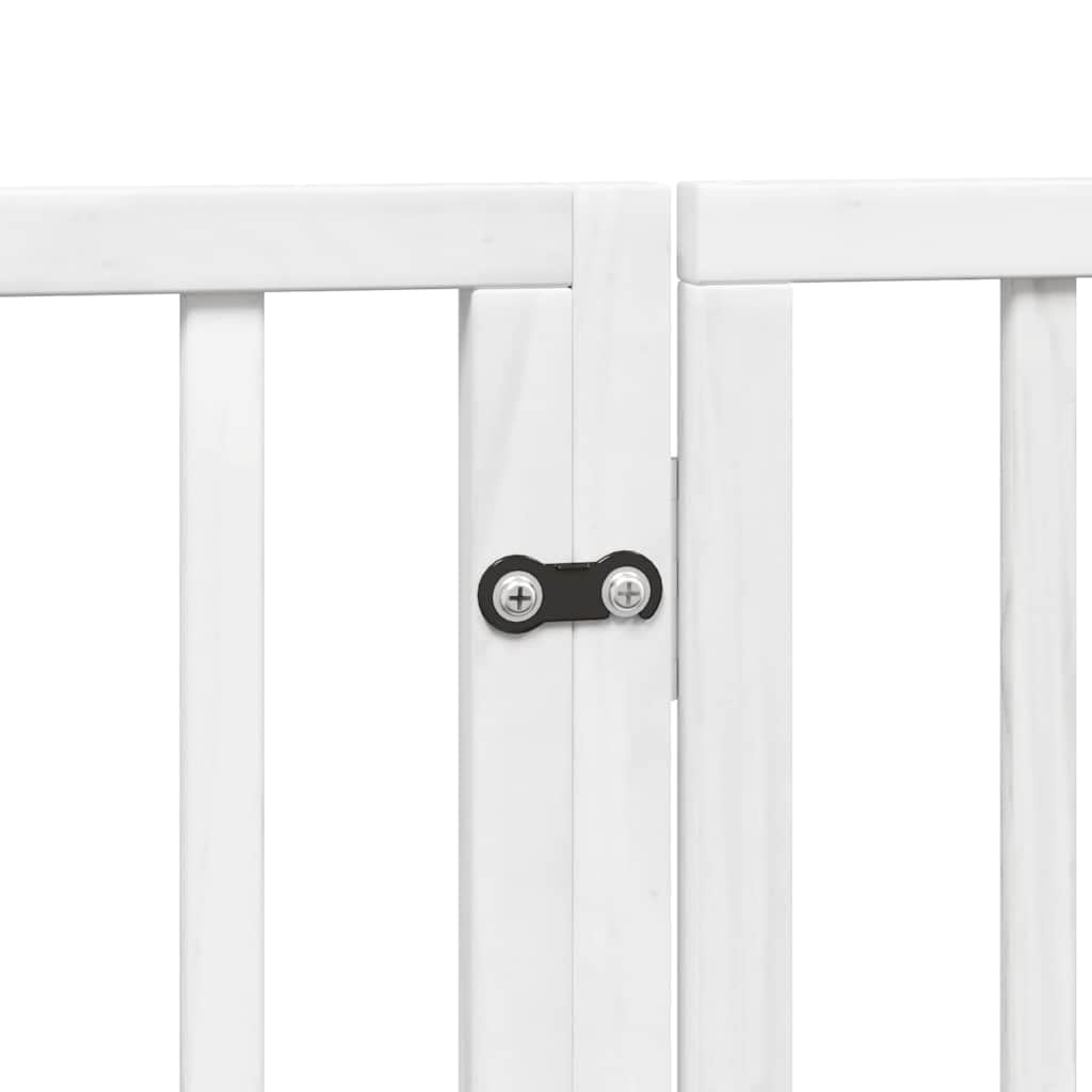 10-TLG - Portería para perros de madera de álamo, 800 cm, plegable, con puerta independiente, para jardín, terraza, patio, protección segura para perros, cachorros, zona de juego