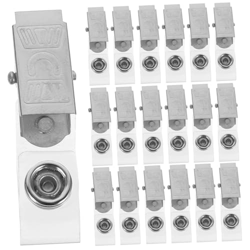 Clips pour badges porte-badges en plastique léger lot de 100 pinces multi-usages