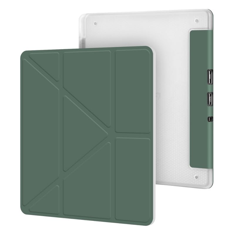 YASHIDUN® Scribe Deformable Protective Cover Universal 10.2 Inch E-Book Case Suitable for Kindle | 2022/2024 - Dark Green-image-32