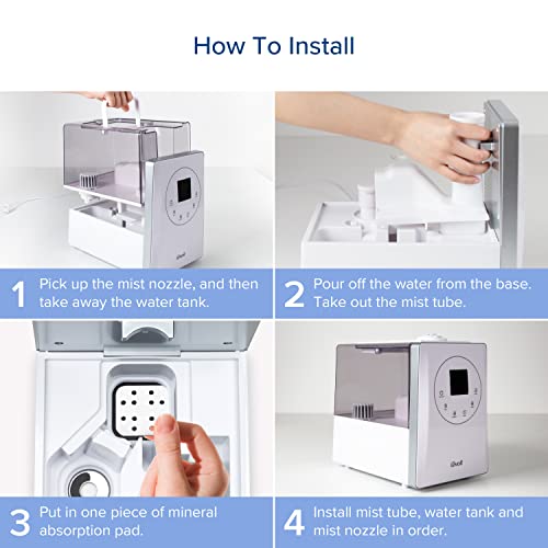 Image of LEVOIT Humidifier Replacement Filters 10-Pack, Mineral Absorption Pad,Compatible with LV600S,LV600HH,OasisMist450S,Capture Fine Particles in Water Tank to Improve Humidification Efficiency,White,18x24