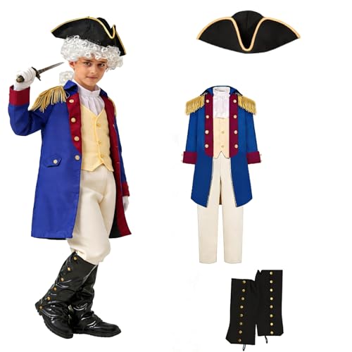 Disfraz Colonial Deluxe George Washington para Niños miniatura 1