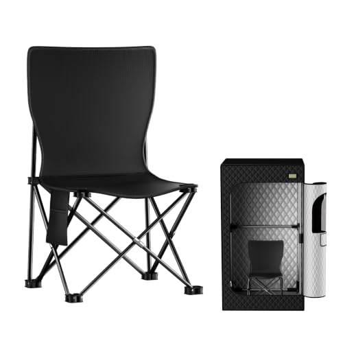 Image of Viconor Oversized Infrared Sauna Chair, Fast Folding Camping Sauna Chair | with a Storage Bag for Portable Sauna, Home Sauna, Beach, Picnic, Camping, Fishing, Hiking